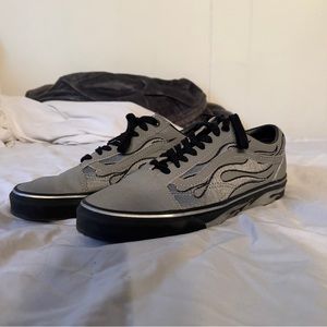 Vans ASAP worldwide skate shoe silver reflective men’s size 10